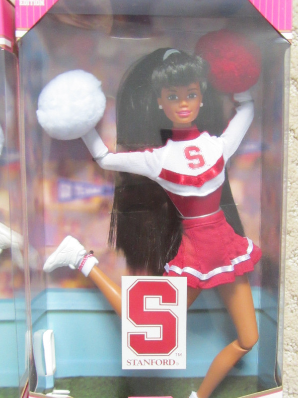 University Cheerleader Barbies - Purdue & Stanford - BNIB | Toys