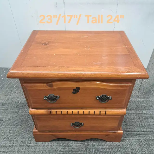 two Wood  2drawer nightstands/side table in Dressers & Wardrobes in City of Toronto - Image 7