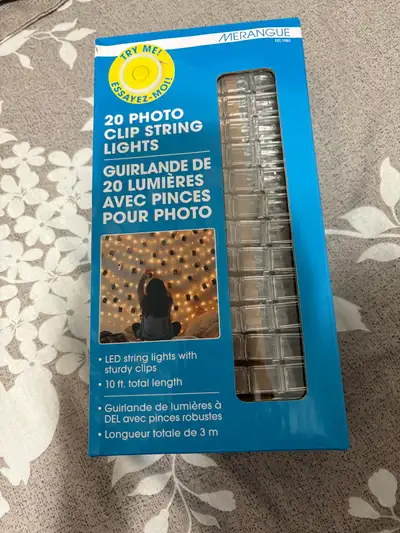 Merangue Photo Clip String Lights, View more