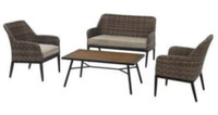 Style well patio conversation set $325 MSRP$598 Tax