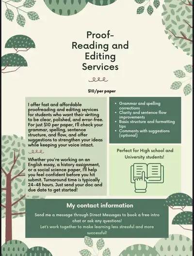 Academic Tutor / Proof-Reading & Editing Services, View more
