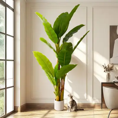 6ft Artificial Banana Tree 180cm Extra Tall, Fake Plants, View more
