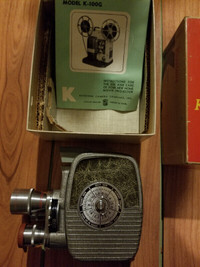 8mm film movie camera.  K-27 Triple turret