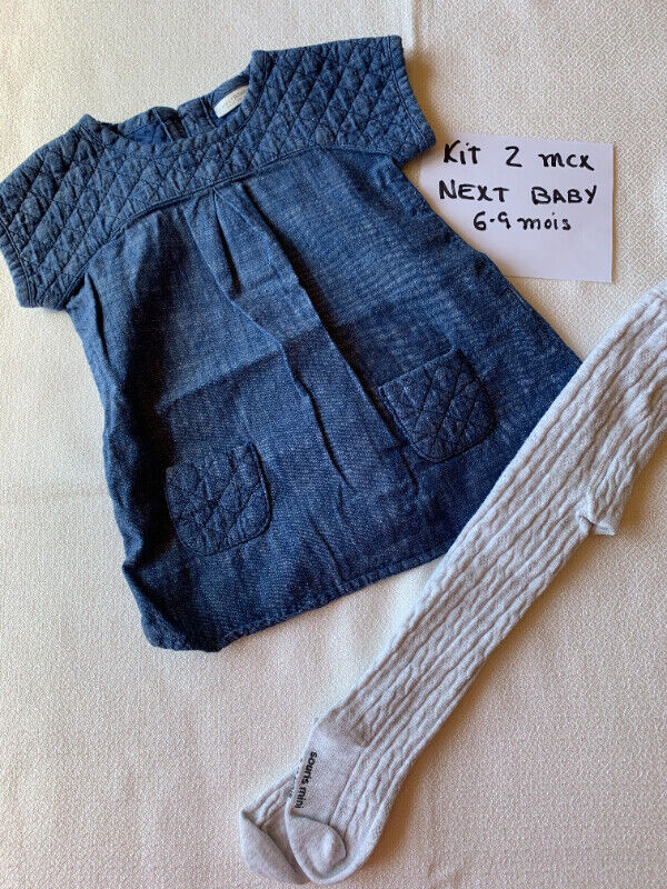 Bébé fille - 6 mois (Casquette, robes, cache-couche) dans Vêtements - 6 à 9 mois  à Longueuil/Rive Sud - Image 3