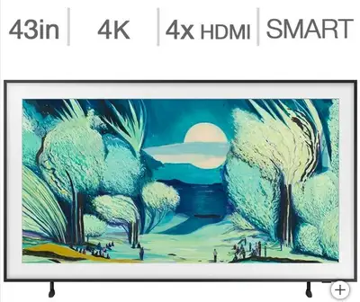 Télévision QLED 43'' QN43LS03FAFXZC FRAME TV 4K Smart Samsung, View more