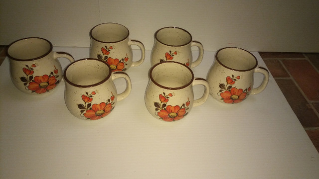 Valencia stoneware 1970s made in Japan teapot and six cups in Kitchen & Dining Wares in Cambridge - Image 4