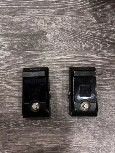Pair of Korg Pitch black tuners, View more
