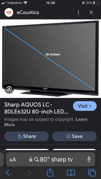 80" tv Sharp