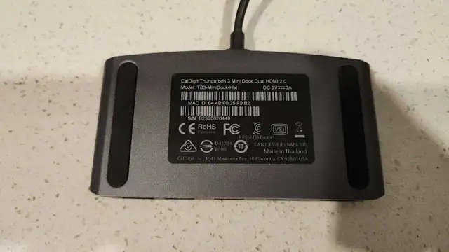 caldigit tb3 mini thunderbolt3 usbc dock406210289127936002