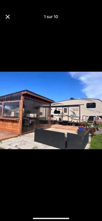 2014 Flagstaff Classic Super Lite Fifth Wheel Flagstaff Classic super lite 2014 Stationnaire au camp...
