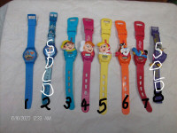 assorted collectible kellogg's watch. $6 each.