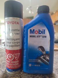 Toyota Throttle Body Cleaner And Mobil ATF D/M