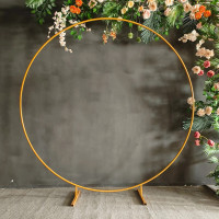 Gold Balloon Circle Arch 2.2 m