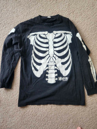 Misfits glow in the dark skeleton shirt