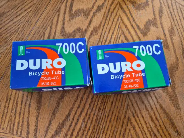 2 Bicycle Tubes, 700x28-43, Schrader Valves