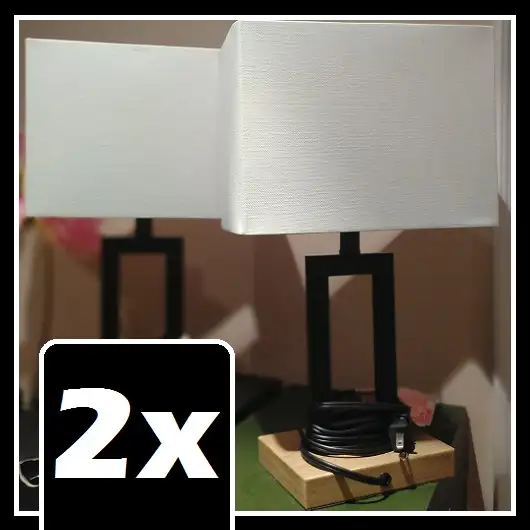 Home Trends TABLE LAMPS (2x) - Beech Birch Black - Only $30! in Indoor Lighting & Fans in Mississauga / Peel Region - Image 2