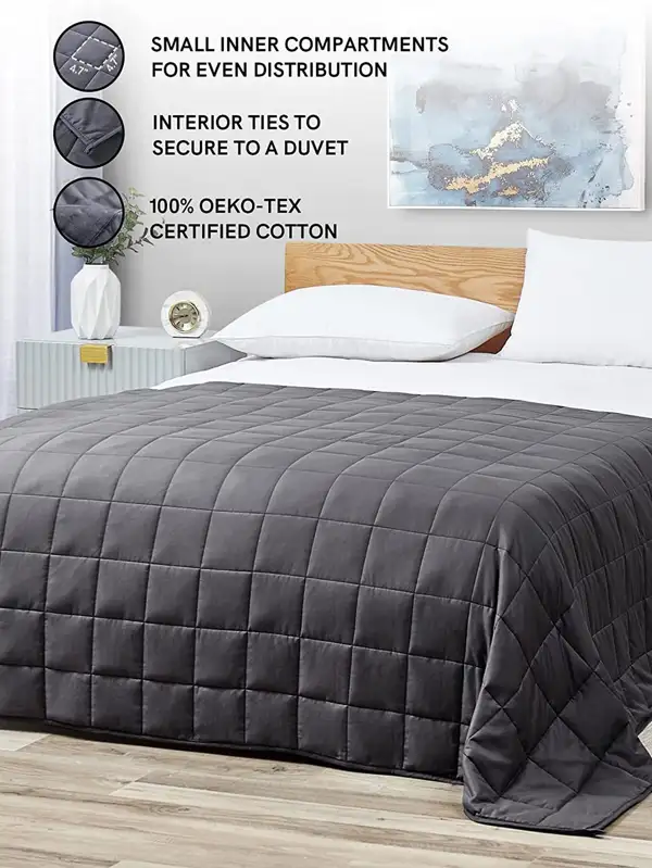 YnM 20lbs Weighted Blanket Light Gray - 50% OFF62863738552195121