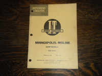 Minneapolis Moline GB, UB, ZB  Tractor IT Service Manual