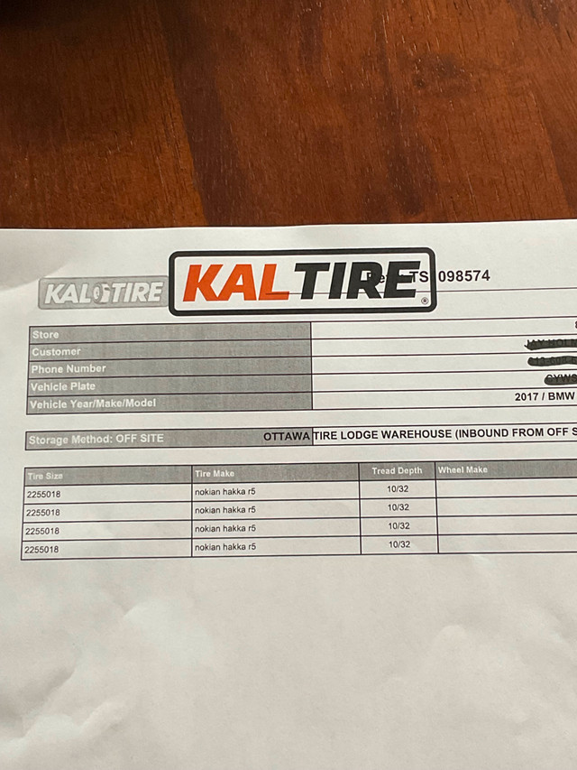 SET OF 4 LIKE NEW 18” WINTER TIRES NOKIAN HAKKA r5 in Tires & Rims in Ottawa - Image 3