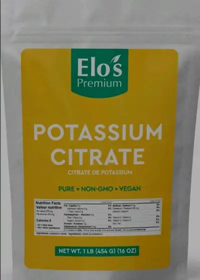 Sale! NEW SEALED - Elo's 1lb Premium Potassium Citrate, View more