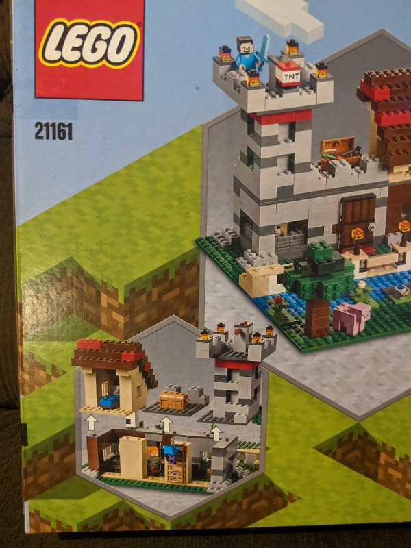 Lego minecraft the crafting box 3.0 minecraft castle and farm building set 21161 hotsell