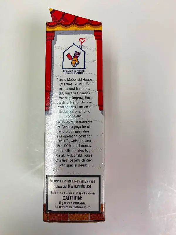 Ronald McDonald Finger Puppet 2003 McDonalds Toy New in box63010223756035123