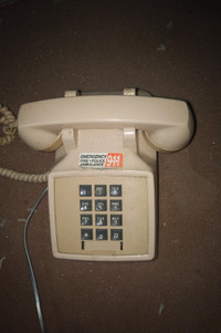 Telephone - Northern Telecom, Desk Top, Cream, Retro