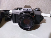 Minolta XG-M 35mm Camera and Flash