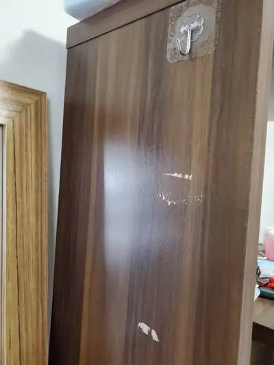 There are some scratches, but they are big and sturdy