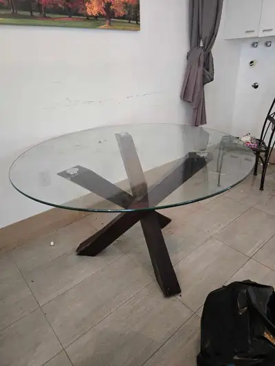 Round Glass Dining Table, View more