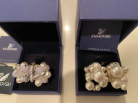 Swarovski Authentic Brand New Cocktail Pearl Rings size 52