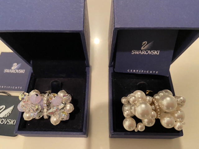 Swarovski Authentic Brand New Cocktail Pearl Rings size 52 in Jewellery & Watches in City of Toronto