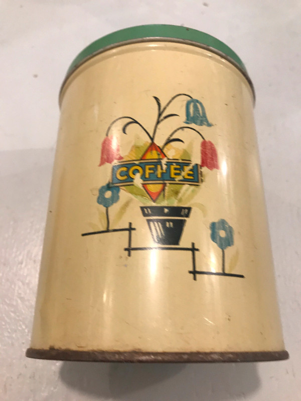 3 nice retro coffee tins $5.00 each, $8.00 for Teal Coffee tin o in Arts & Collectibles in Charlottetown - Image 3