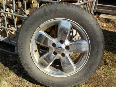 5 bolt 4 1/2 pattern - 40% tread left - from a Ford Escape - $300 for the 4