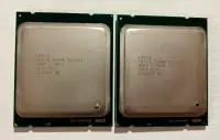 2x Intel Xeon E5-2667 2.90 GHz Server CPUs