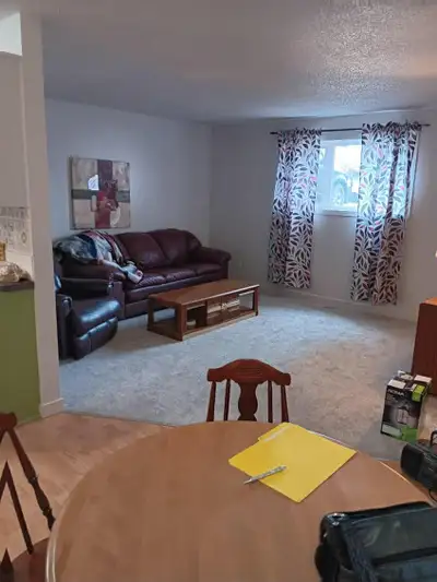 *If this ad is up, the unit is still available.    Two bedrooms, one bathroom lower suite in a duple...