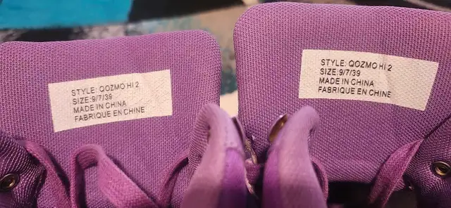 Y.R.U. Qozmo Hi Purple Platform Sneakers – Size 9 – Like New in Women's - Shoes in Calgary - Image 4