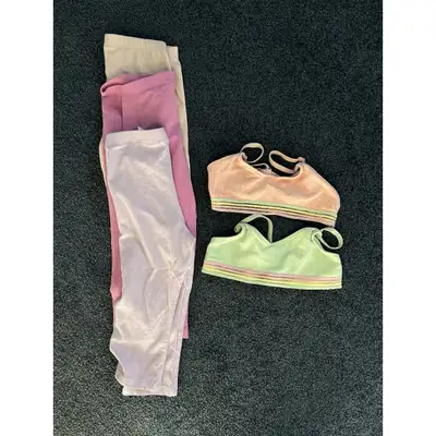 Girls Leggings and Sports Bras Size Small, View more