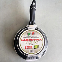 Lagostina Ticino Non-Stick Skillet Set 2 New