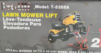 New Lawn Tractor Lift