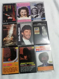 Group 8 pre owned Country Cassettes