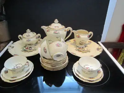 Limoges France ROYALE tea set for 6, Pattern #14324, View more