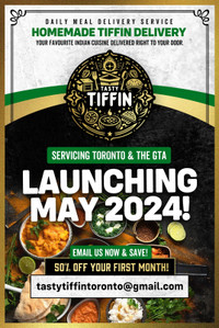 NEW TIFFIN SERVICE Downtown Toronto  - Free Delivery