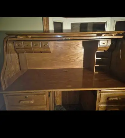 Oak wood desk , View more
