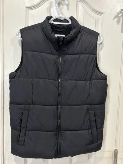 BOY’S Old Navy Black Fleece Lined Puffer Vest [Size: XL (14-16)], View more