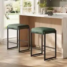 Modern counter Height Bar Stool, Synthetic Leather Stitching in Chairs & Recliners in Markham / York Region - Image 7