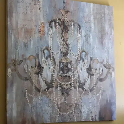 Vintage Chandelier Canvas Wall Art $95, View more