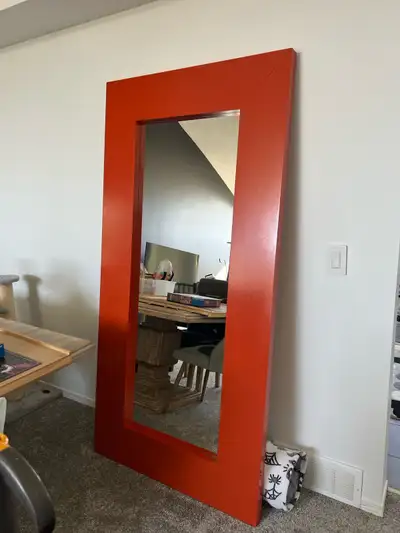 Orange IKEA Mongstad mirror $120, View more