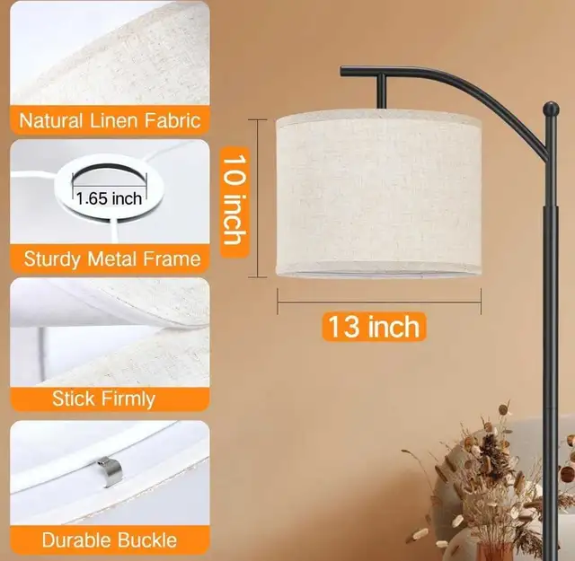 Table lamp and floor lamp shade  in Indoor Lighting & Fans in Markham / York Region - Image 8