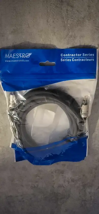 Fiber Optical cables. HDMI cables. High quality. Stereo and Surround Sound hook up cables. Some were...